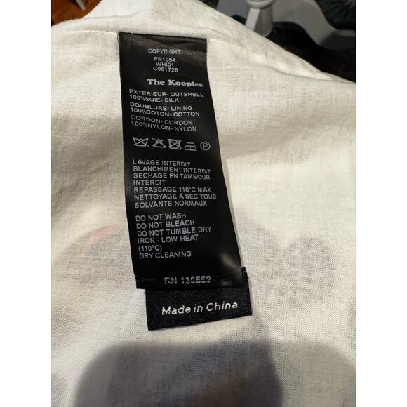 The Kooples Butterfly Print Silk Mini Dress – Size XL - Picture 6 of 6